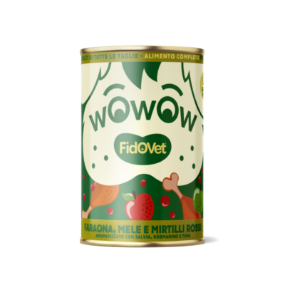 Wowow Pintade avec pommes & canneberges – Adulte – 400 g