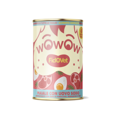 Wowow Porc avec œuf dur – Chiot – 400 g