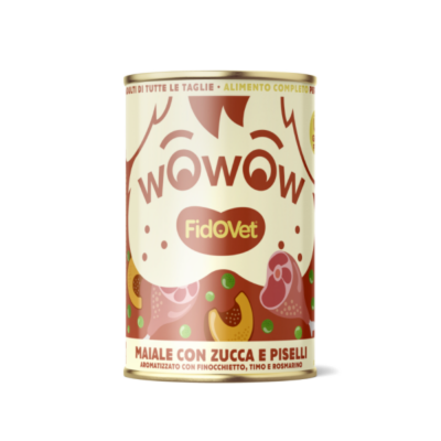 Wowow au porc, potiron et petits pois – Adulte – 400 g