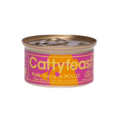 CattyFeast Pâté riche en poulet et œuf – Chaton – 85 g