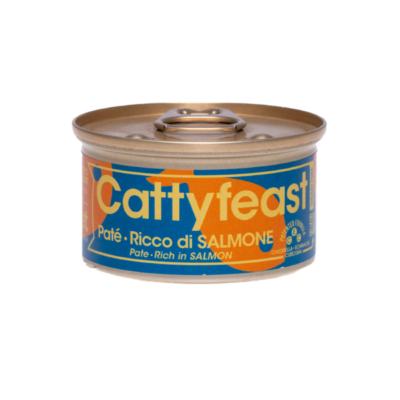 CattyFeast Pâtée riche en saumon – Adulte – 85 g