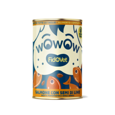 Wowow Saumon aux graines de lin – Adulte – 400 g